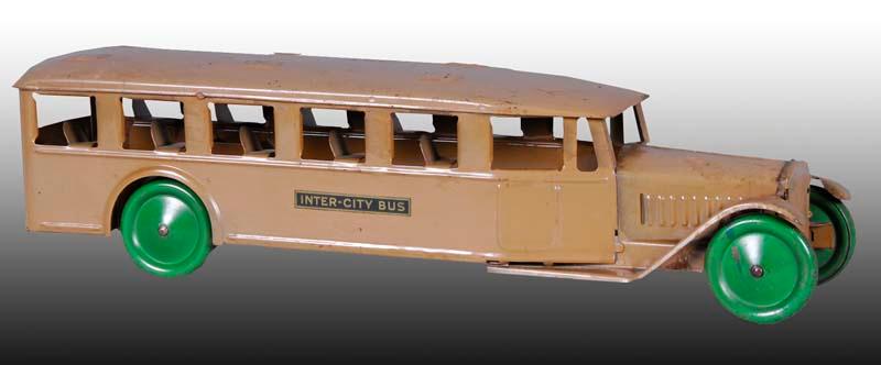 Appraisal: Pressed Steel Steelcraft Inter-City Bus Toy Description - '' L