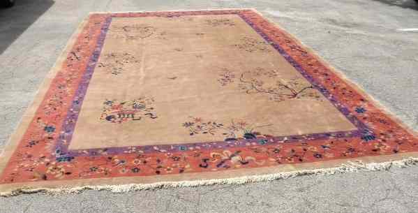 Appraisal: Early th century Chinese palace size carpet Measures ' x