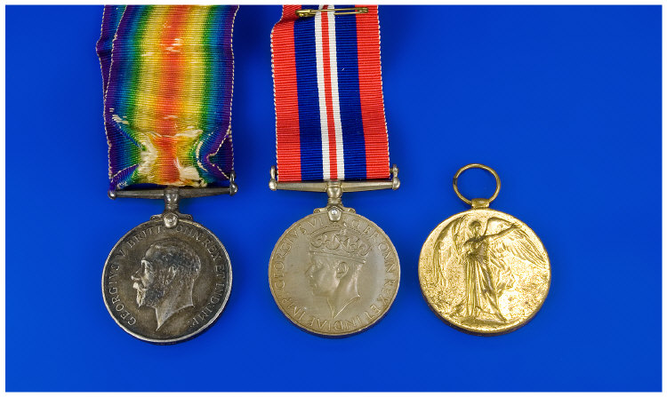 Appraisal: Pair Of WW Military Medals George V - And Great