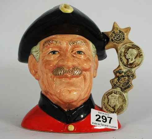 Appraisal: Royal Doulton Large Character Jug Chelsea Pensioner D with Special