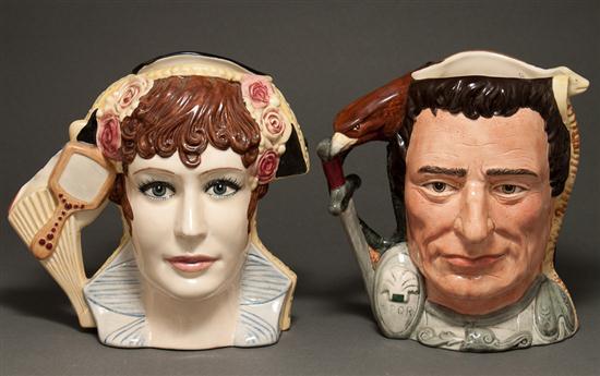 Appraisal: Two Royal Doulton china character jugs from the Star-Crossed Lovers