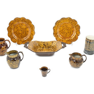 Appraisal: A Collection of English Ceramics comprising a miniature creamer three