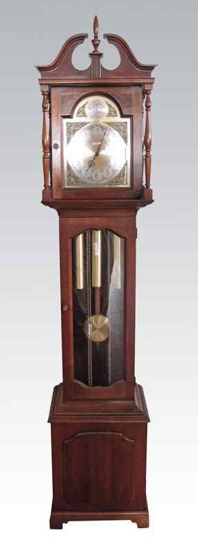 Appraisal: HOWARD MILLER GRANDMOTHER CLOCK No Westminster chime triple weight and