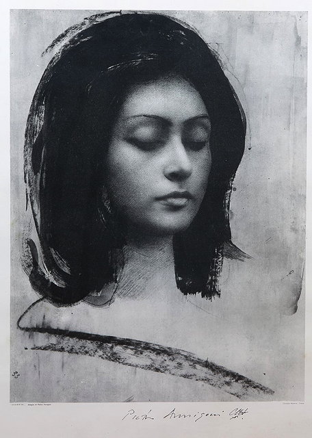 Appraisal: AFTER PIETRO ANNIGONI'Sharmini' monochrome print published by Zincolipia Moderna Firenze