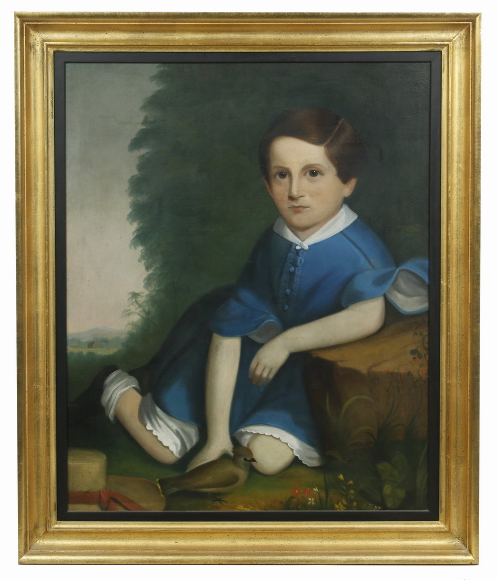 Appraisal: ATTRIBUTED TO JOSEPH GREENLEAF COLE ME MA - Portrait of