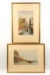 Appraisal: PAIR W C's - Views of Venice by Andrea Biondetti