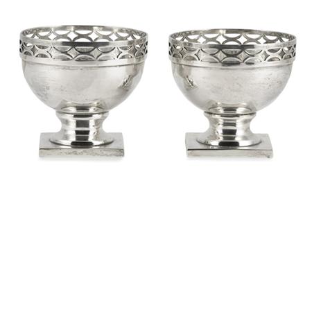 Appraisal: Pair of Sterling Silver Dessert Cups Estimate -