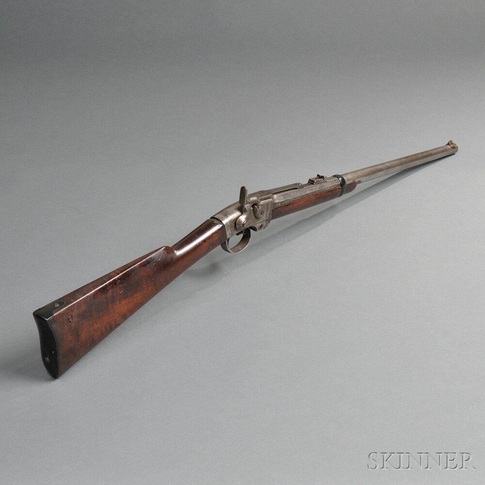 Appraisal: Smith Carbine c - walnut stock and forend steel fittings