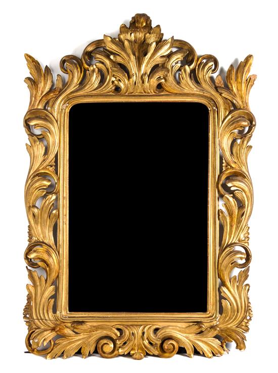 Appraisal: Sale Lot An Italian Rococo Style Giltwood Mirror th century