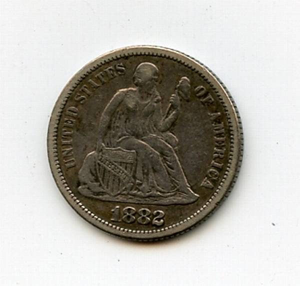 Appraisal: Liberty Seated Dimes Including -S -S -S -S -S -S