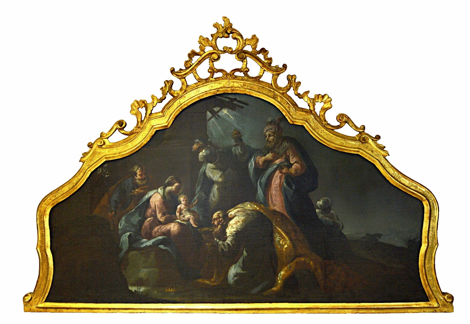 Appraisal: Circle of Gaspare Diziani The Adoration of the Magi oil