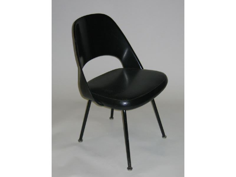 Appraisal: EERO SARRINEN FOR KNOLL Set of four black side chairs