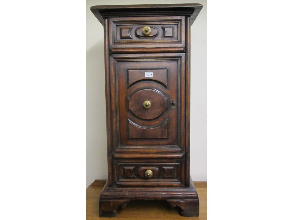 Appraisal: Hardwood bedside locker