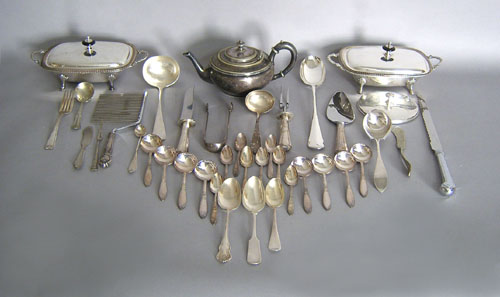 Appraisal: Group of silver plate