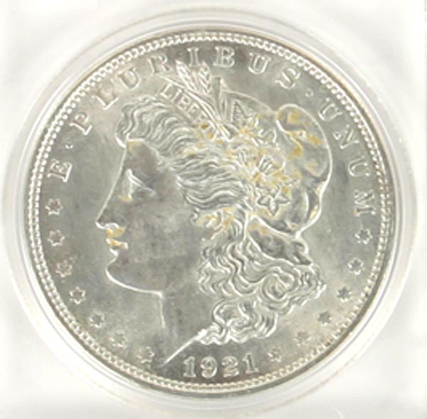 Appraisal: Six Morgan Silver Dollar Coins