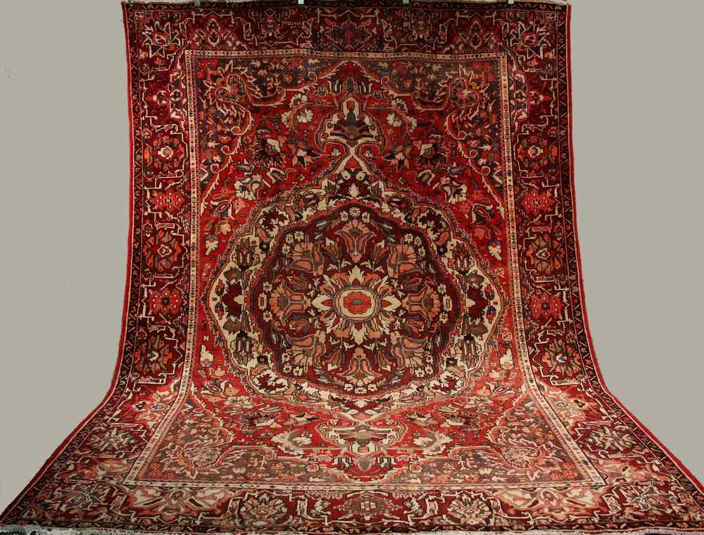 Appraisal: ISFAHAN CARPET - ' '' x ' - Hand woven