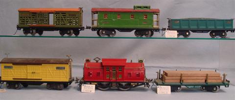 Appraisal: Lionel standard gauge train set E red locomotive E cars