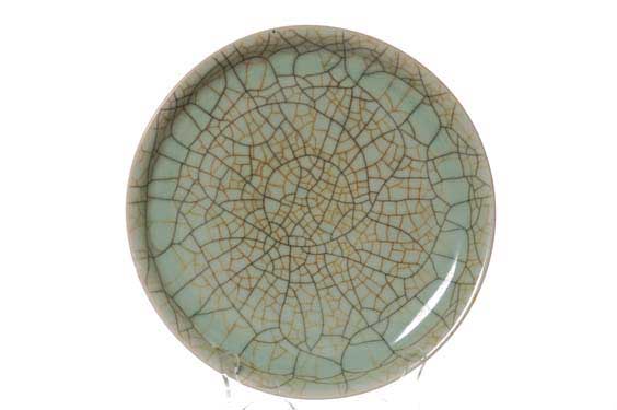 Appraisal: LARGE ANTIQUE SONG-STYLE DISH Large and antique Chinese Song-style crackle