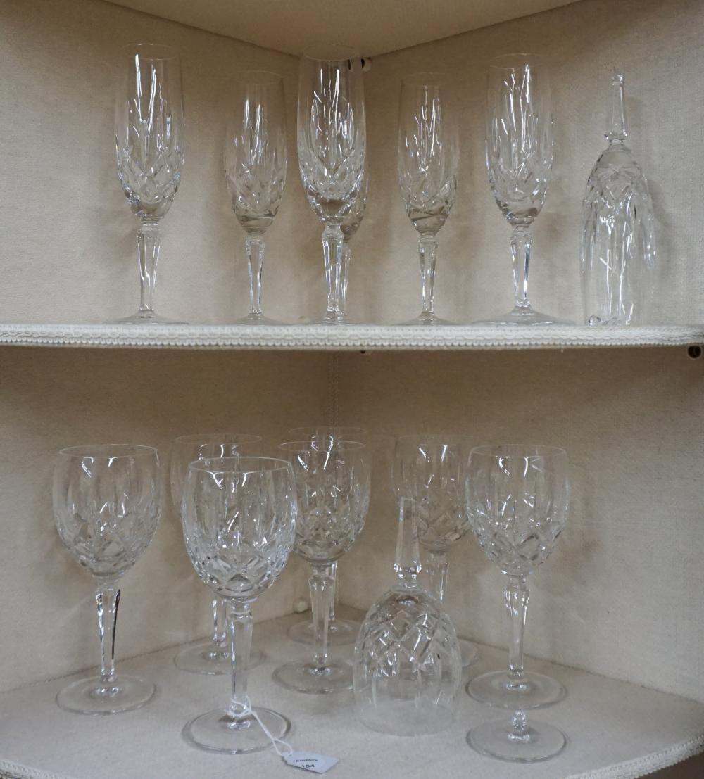 Appraisal: SEVEN GORHAM CRYSTAL LADY ANNE PATTERN WATER GOBLETS AND SIX