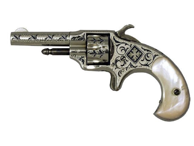 Appraisal: Otis Smith No caliber sn Revolver fully floral engraved and