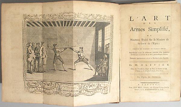 Appraisal: FENCING Olivier J Fencing Familiarized or A New Treatise on