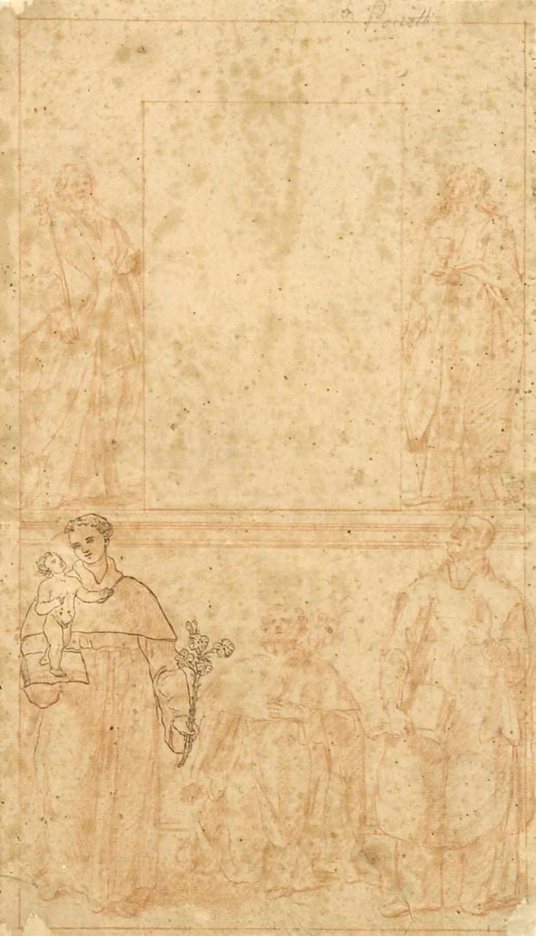 Appraisal: Italian School th century A study for an altar piece