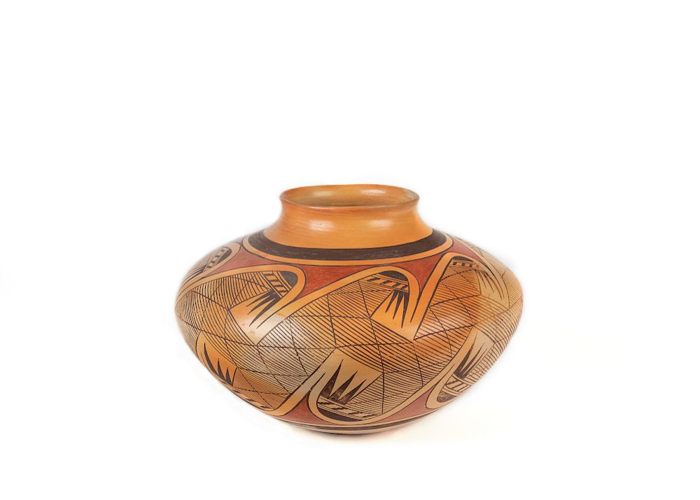 Appraisal: Fannie Nampeyo Polychrome Jar ca Fannie Nampeyo Hopi-Tewa - Polychrome