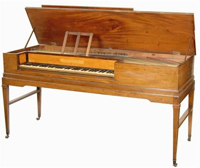 Appraisal: A George III mahogany square piano by John Broadwood Son