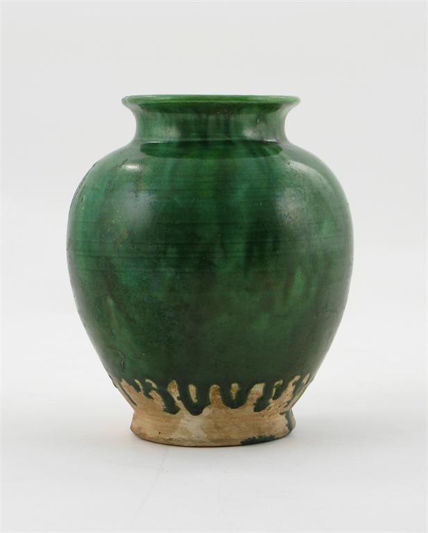 Appraisal: A Chinese pottery ovoid vase