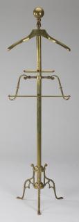 Appraisal: Brass gentleman's valet stand h Brass gentleman's valet stand th