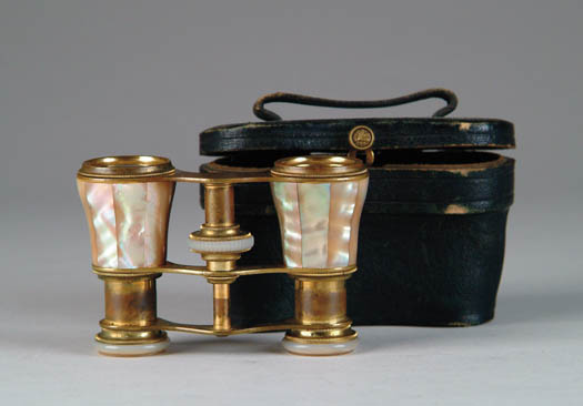 Appraisal: PAIR OF CASED MOTHER OF PEARL OPERA GLASSES Marked Lefils