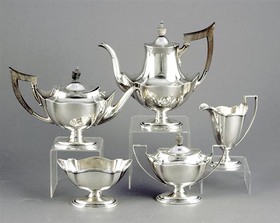 Appraisal: Gorham sterling tea and coffee service circa Plymouth pattern consisting