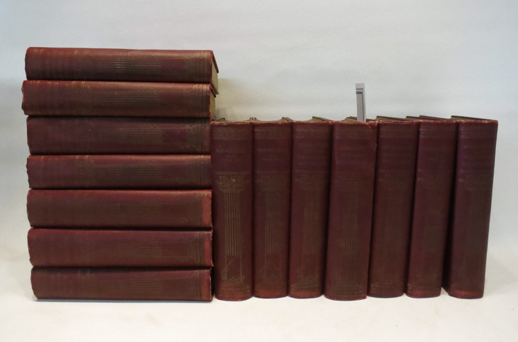 Appraisal: THE WORKS OF COUNT LEV N TOLSTOY fourteen volumes Illustrated