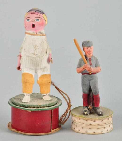 Appraisal: Lot of Early Baseball-Related Candy Containers Description Both appear to