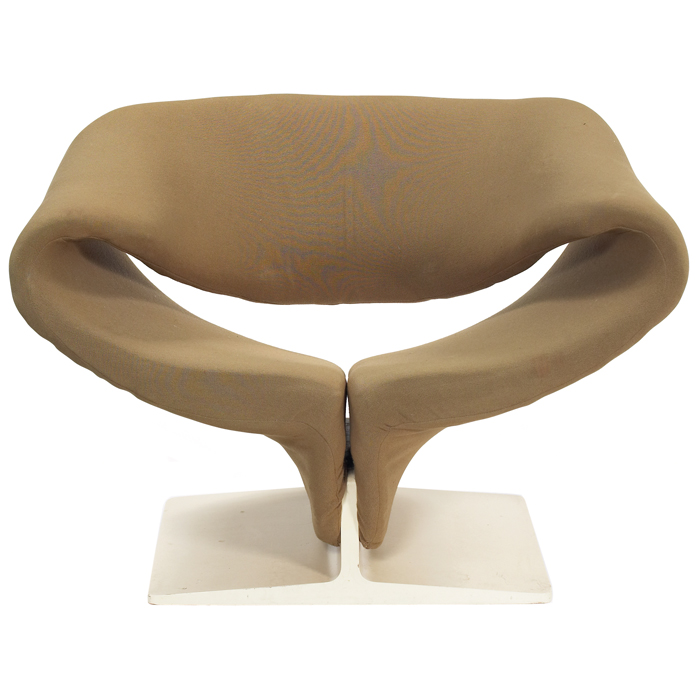 Appraisal: Pierre Paulin Ribbon chair by Artifort the Netherlands olive green