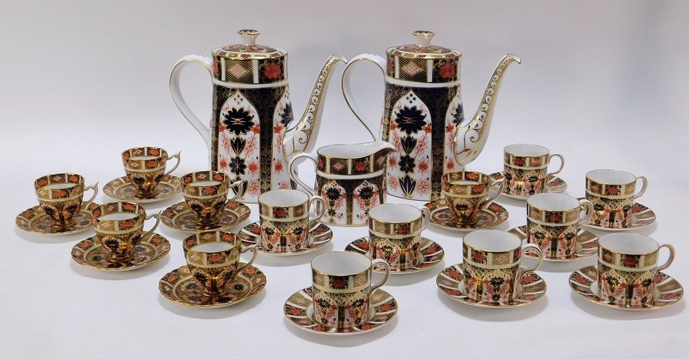 Appraisal: PC Royal Crown Derby Old Imari Espresso Set England th