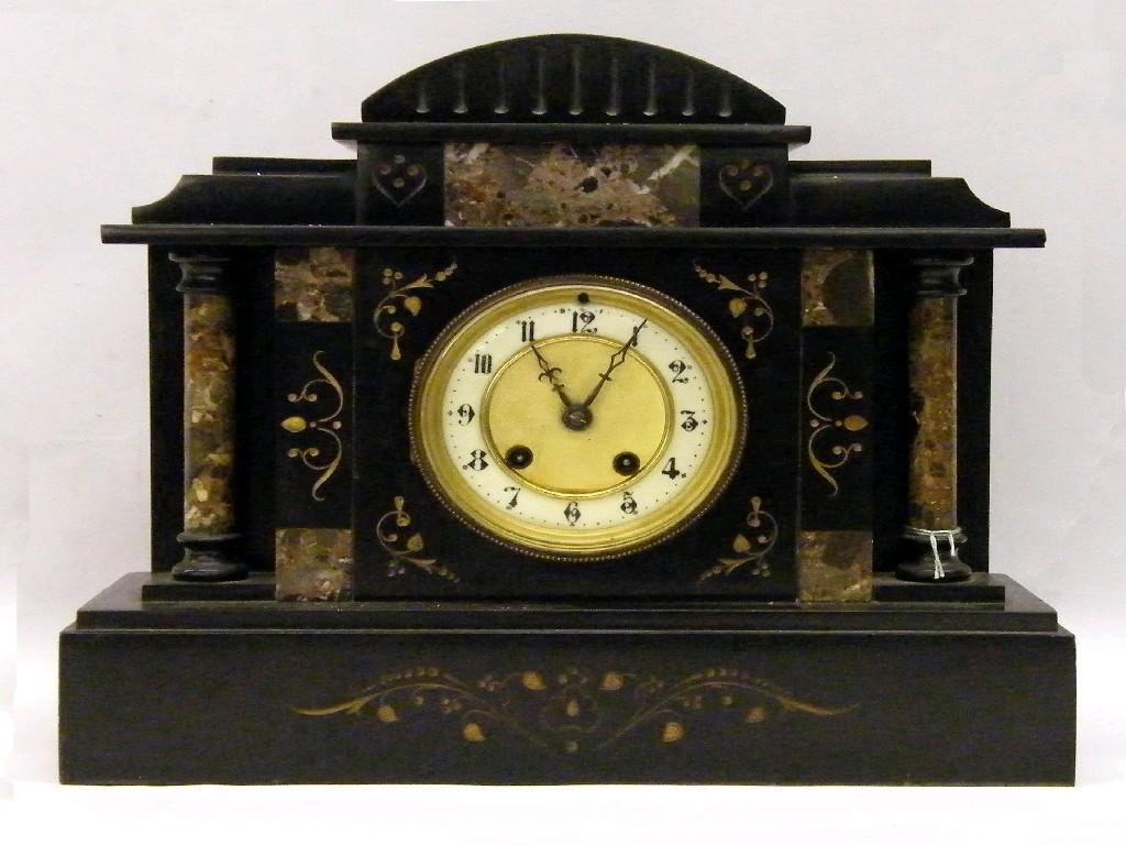 Appraisal: Unusual mahogany single fusee miniature drop dial wall clock the