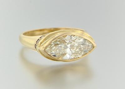 Appraisal: A Ladies' Carat Marquis Cut Diamond Custom Designed Ring k