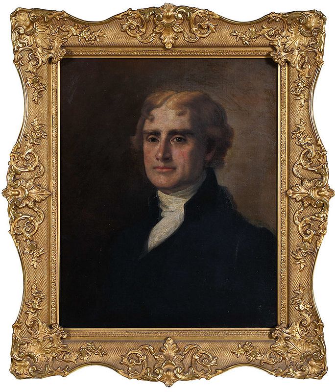 Appraisal: Thomas Jefferson Portrait after Gilbert Stuart American School th century