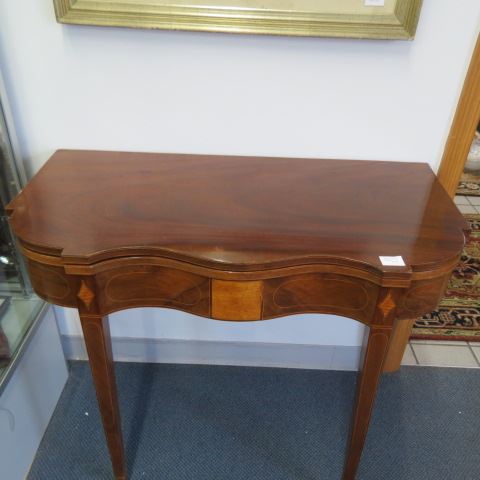 Appraisal: Period Federal Mahogany Game Table inlaid circa nice finish