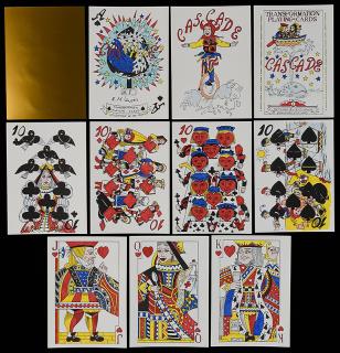 Appraisal: Elaine Lewis Cascade Transformation Playing Cards Bradford J TC OB