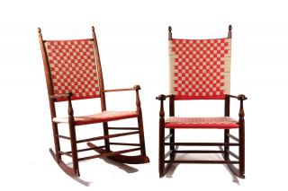 Appraisal: PAIR OF SHAKER ROCKERS Pair of Number Shaker Rockers late