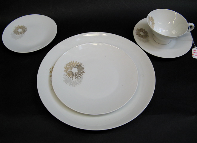 Appraisal: GERMAN ROSENTHAL FINE CHINA SET pieces service for twelve in