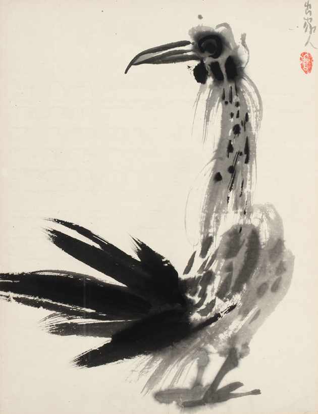 Appraisal: CHAO CHUNG HSIANG Chinese - Birds Set of all ink