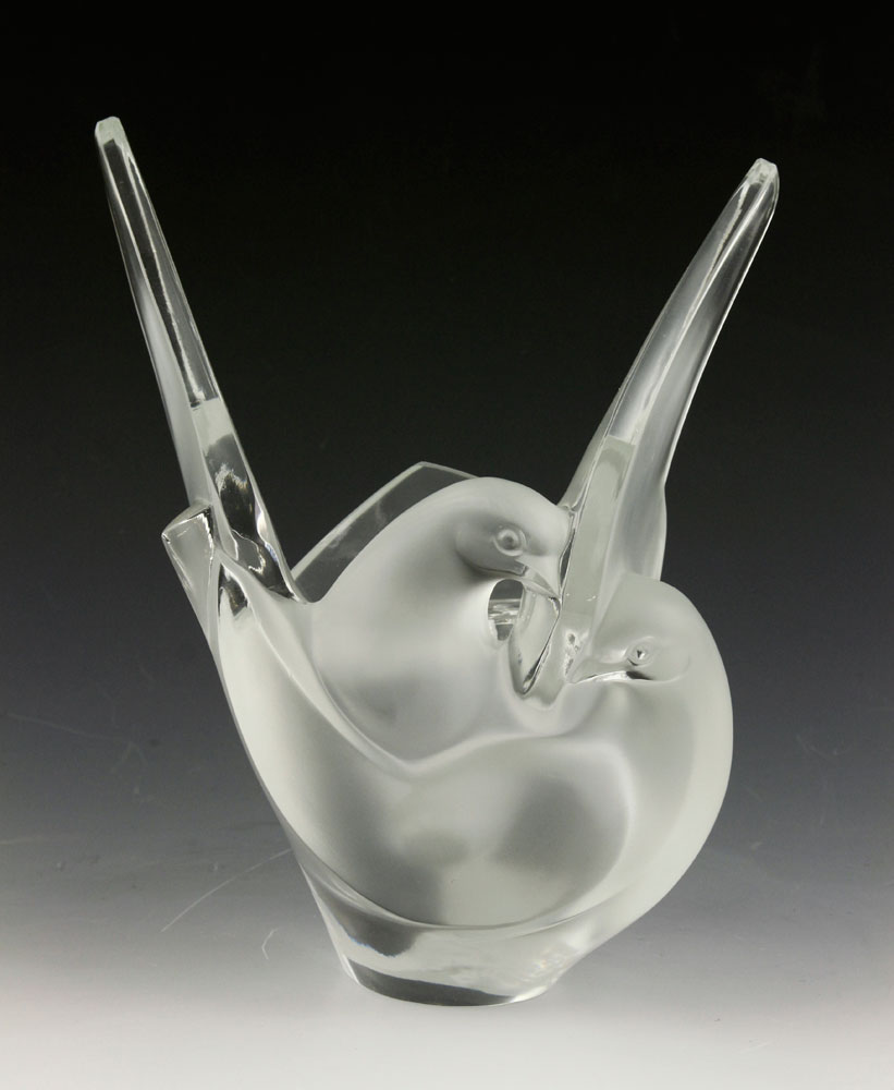 Appraisal: - Lalique Rosine Vase Mid th century Lalique Rosine vase