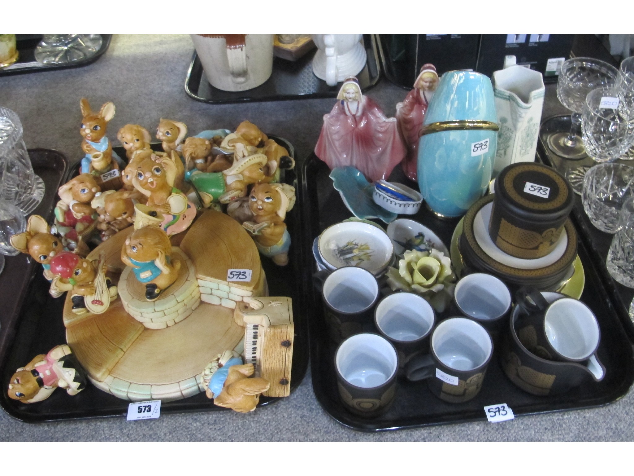 Appraisal: Assorted Pendelfin rabbits Hornsea Midas coffee wares etc