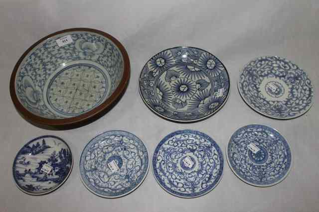 Appraisal: A CHINESE BLUE AND WHITE PORCELAIN BOWL with cafe au