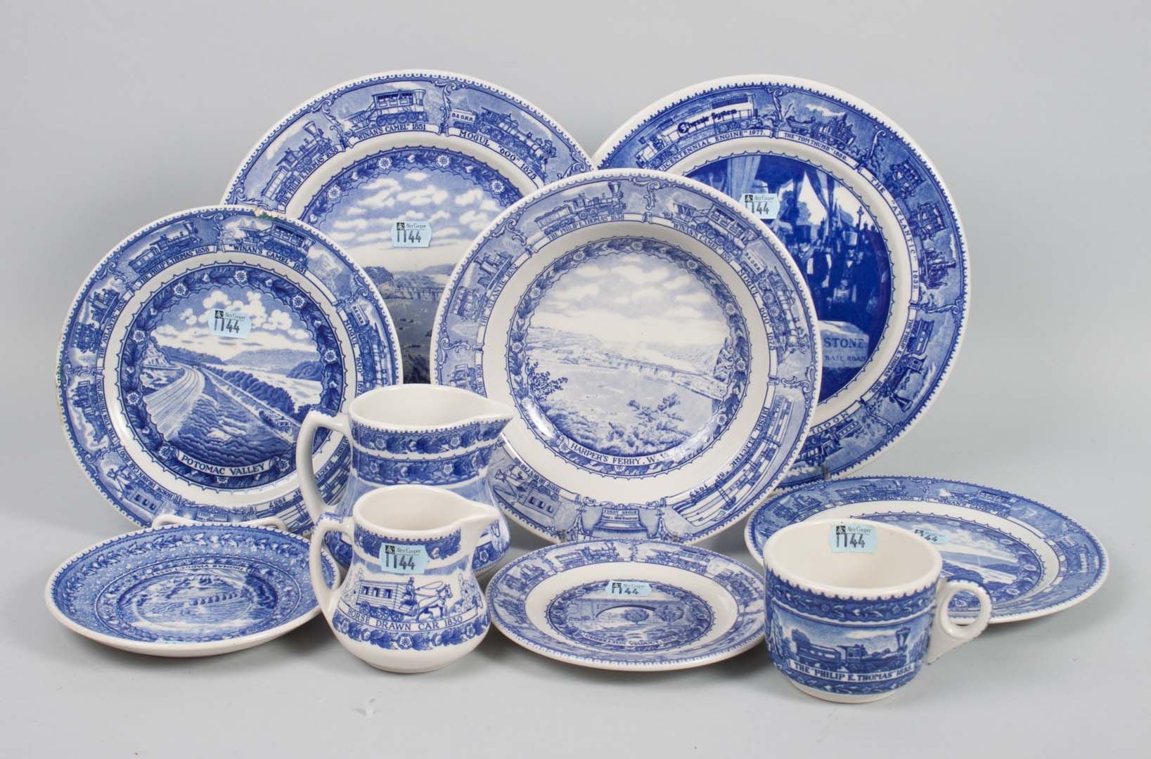 Appraisal: Assorted B O china first half- th century four Lamberton