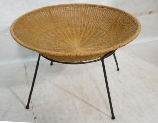 Appraisal: Sol Bloom Style Catch All Woven bowl top with I