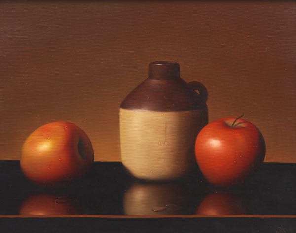 Appraisal: Alfred Jackson American - x Still life with apples Oil